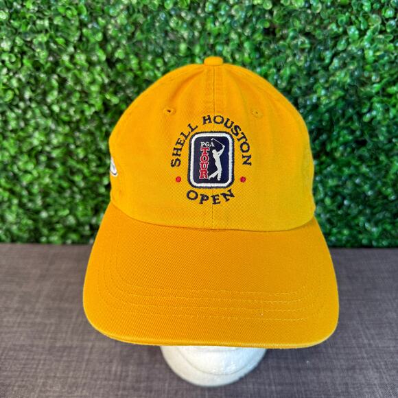 Shell Houston Open Redstone Adjustable Cap Hat One Size BRICK on Rear - Picture 1 of 7